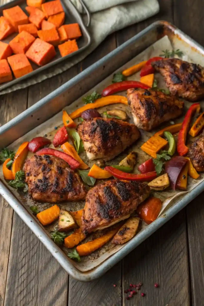 Sheet Pan Jerk Chicken