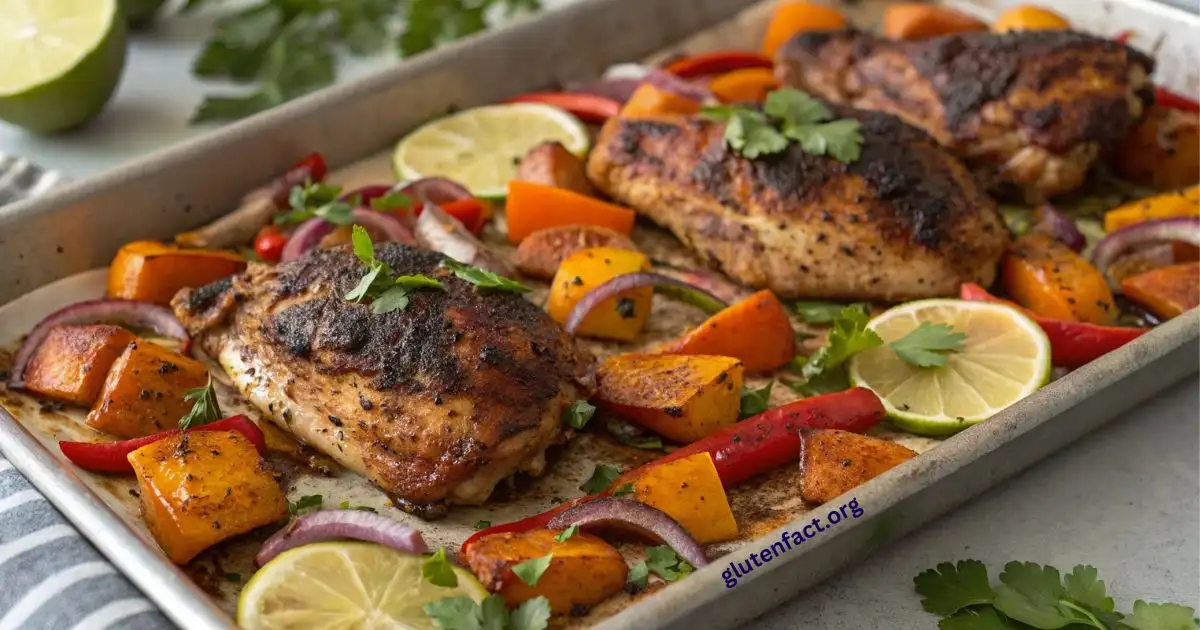 Sheet Pan Jerk Chicken Recipe