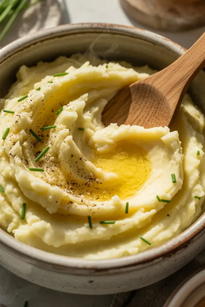 Creamy garlic mashed potatoes
