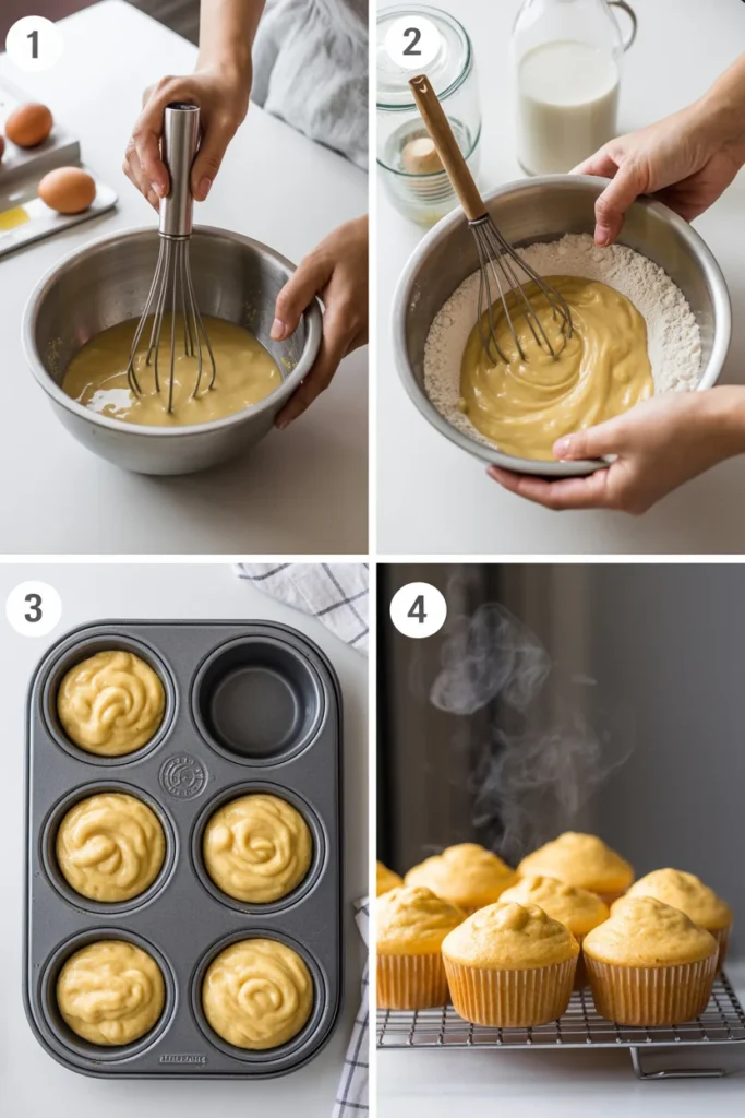 Gluten-Free Coconut Cakes in 4 Easy Steps!