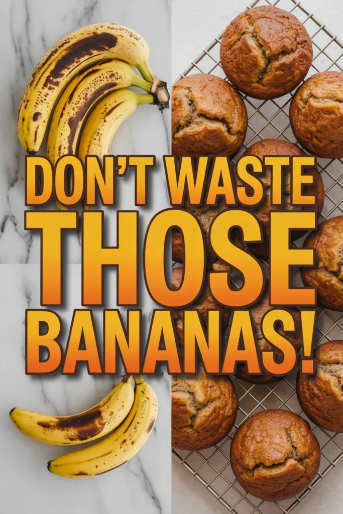 Turn Brown Bananas Into AMAZING Gluten-Free Muffins