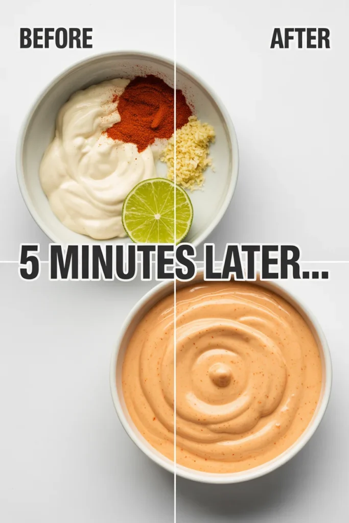 Before and after comparison