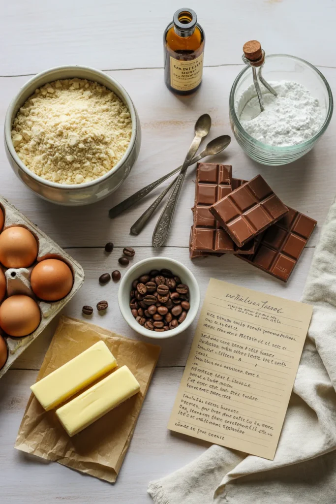 Gluten-Free Opera Cake Ingredients