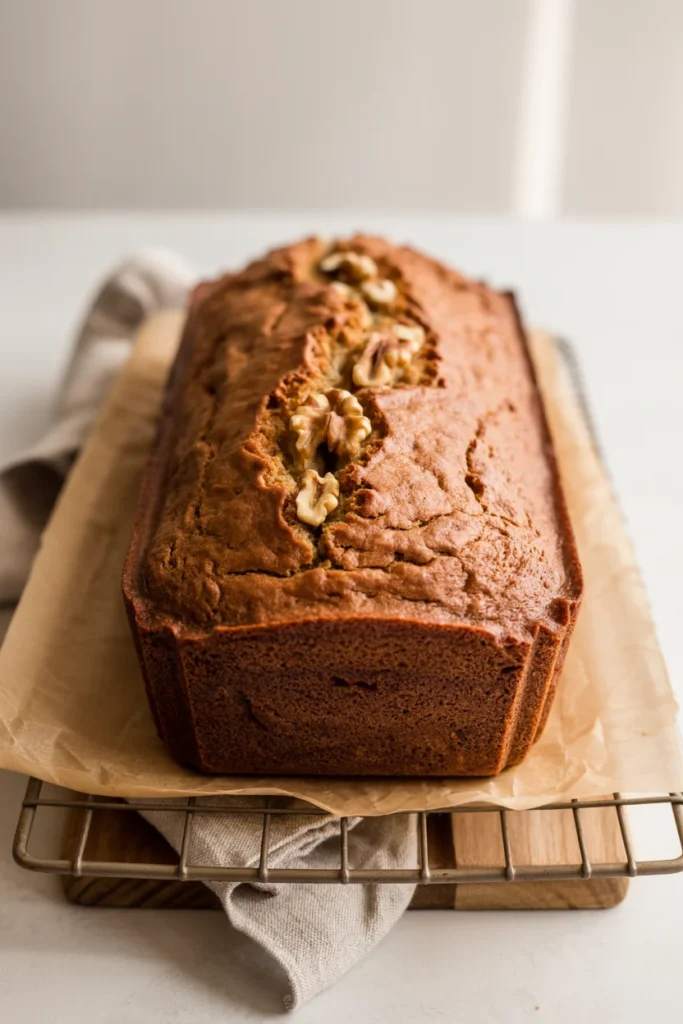 Homemade banana cake