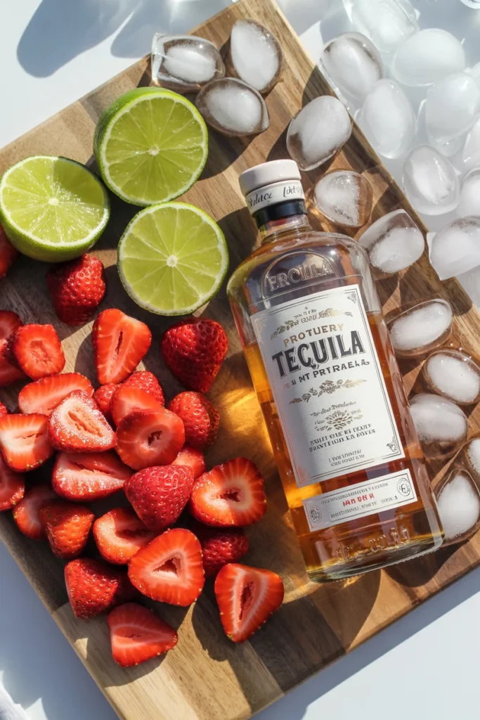 Strawberry margarita ingredients