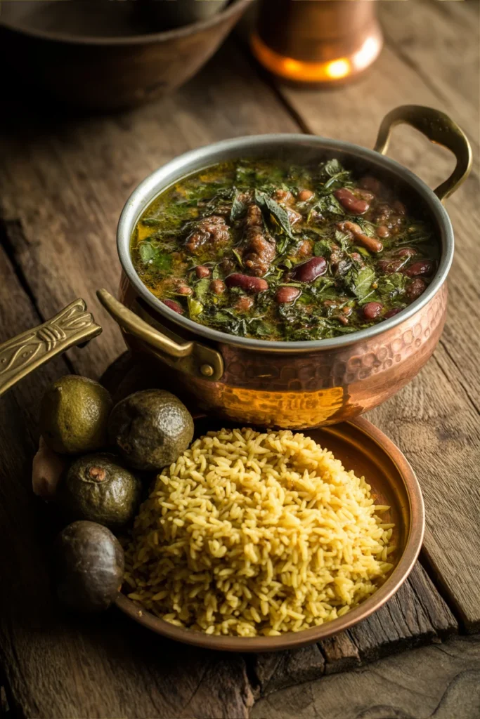 Traditional Persian herb stew