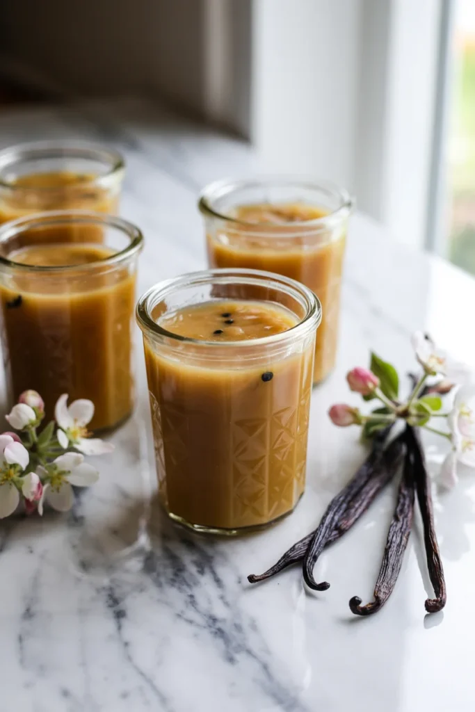 Vanilla apple preserves jar