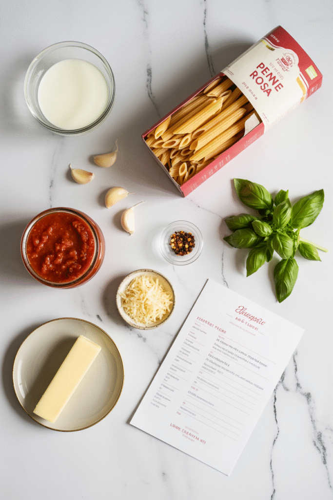 gluten-free penne rosa ingredients