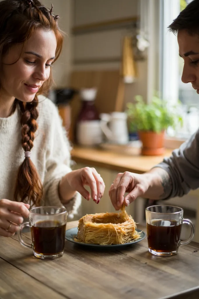 Gluten-free kataifi dessert