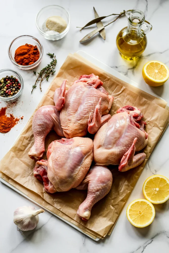 gluten-free chicken hindquarters recipe ingredients
